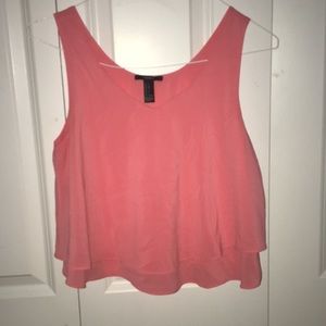 pink chiffon top
